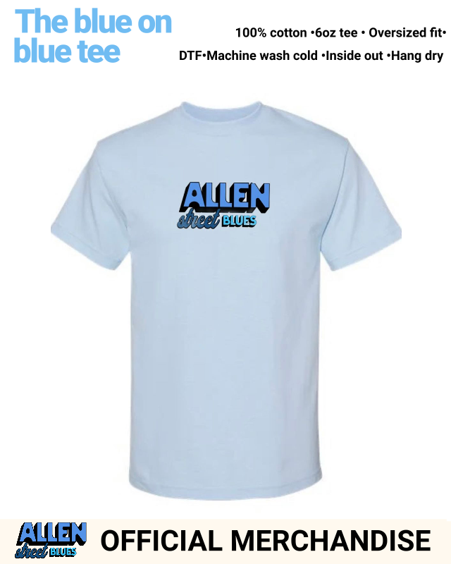 ALlen Street Blues "Blue on Blue" tee